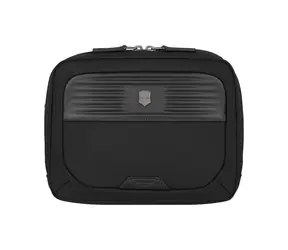 VICTORINOX Mythic čierna / Kozmetická taška / nylon, koža / antimikrobiálna podšívka