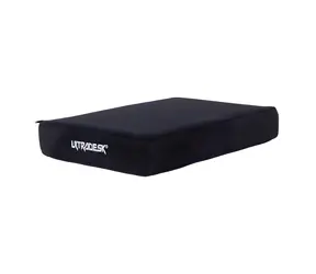 Ultradesk FRONTSTEP čierna / Podložka pod nohy / pamäťová pena / protišmykový povrch / nastaviteľná výška