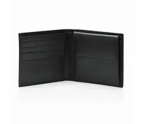 Bric's Peňaženka Classic Wallet 4 čierna / Kožená / RFID ochrana / 4 priehradky na karty