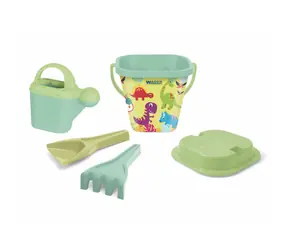 Wader RePlay sada na piesok Dinosaurus / Vedierko s doplnkami v sieťke / plast / 19 x 26 x 19 cm / 12m+