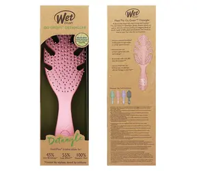 Wet Brush Go Green Detangler Kefa na vlasy Pink