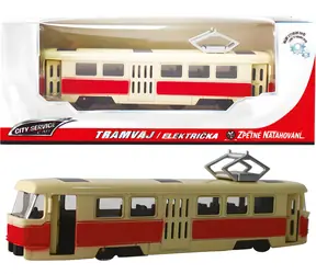 SPARKYS Električka červená / Kov / Mierka 1:90 / Spätný pohon / od 3 rokov