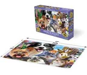 Prime 3D Puzzle Selfie kamaráti z dvora / 100 dielikov / 3D efekt / od 6 rokov