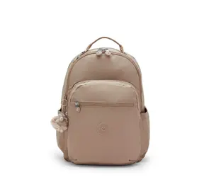 Kipling SEOUL Tan Beige / Školský batoh / Na notebook / Polyamid / Vodeodpudivý