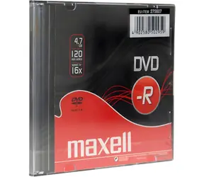 Maxell DVD- R 4,7 GB 1ks / Optické médium / 16x / Slim case