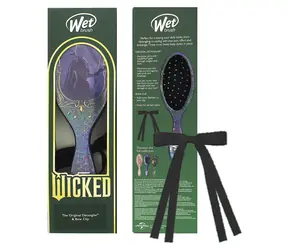 Wet Brush Original Detangler Wicked Kit Elphaba Kefa na vlasy + mašle
