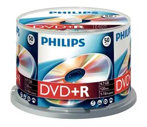 Philips DVD+ R 4,7 GB 16x / DVD+ R médium / 50 ks / Spindl