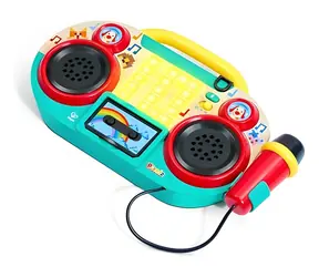 PIXELZ Hudobný boombox s mikrofónom / Svetlo a zvuk / Batéria 4X AA / od 2 rokov