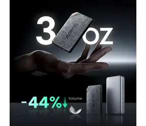 Flextail Zero Power 5000C 5000 mAh čierna / Powerbanka / USB-C / Pass-through / 20W / 7,1 mm