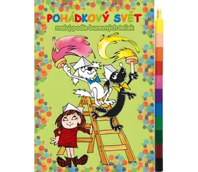 AKIM Maľuj podľa farebných bodiek Rozprávkový svet Zdeňka Smetany