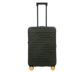 Bric's Ulisse olivová / Kufor / Spinner / Rozšíriteľný / 65 cm
