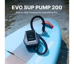 Flextail Evo SUP Pump 200 tmavo šedá / Prenosná vzduchová pumpa / tlak 45 PSI / prietok 450 l/min