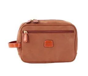 Bric's Life Camel / Kozmetická taška / PVC a toskánska koža / predné vrecko na zips