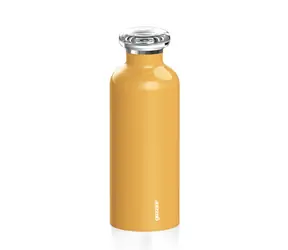 Guzzini Travel Bottle Energy 500 ml žltá / Termofľaša / nerez / výdrž 12-24 h