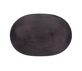 Continenta Prestieranie oválne antracit / Prestieranie / syntetické vlákna / 45 x 31 cm