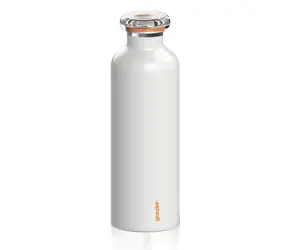Guzzini Travel Bottle Energy 750 ml biela / Termofľaša / Nerezová oceľ / 12 h teplé, 24 h studené