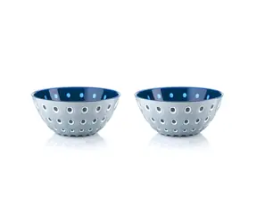Guzzini LE MURRINE modrá, biela / Miska / súprava 2 ks / 12,5 cm / akrylát