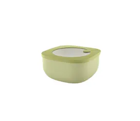 Guzzini Eco Store & More zelená / Plytká dóza na potraviny / 975 ml / 16x16x7, 8 cm