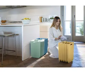 Guzzini Eco Packly biela / Kôš na triedený odpad / skladací / 25 l / recyklovaný plast