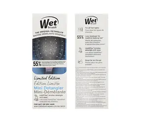 Wet Brush Holographic Mini Detangler Chrome Kefa na vlasy