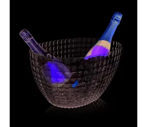 Guzzini Tiffany Chiller Bucket priesvitná biela / Chladiaca nádoba / akryl / 28 x 17,5 x 19 cm