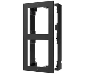 HIKVISION DS-KD-ACW2/BLACK čierna / Rámček interkomu / 2 moduly / Povrchová montáž