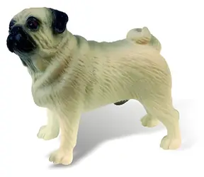 BULLYLAND Figúrka Mopslík Percy 65425 / Plast / 6,2 cm