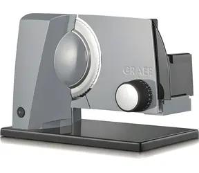 Graef SKS 11000 / Elektrický krájač potravín / nerezový rezný kotúč 170 mm / hrúbka krájania 0-20 mm