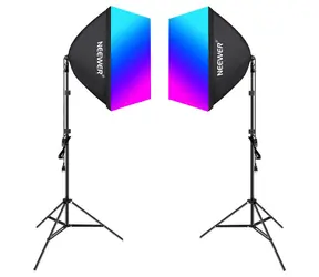 Neewer NK800 / Sada LED svietidiel / 2x 24W / RGB / 2700-6500K / so statívom