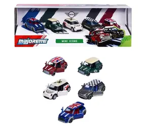 MAJORETTE Darčeková sada MINI / Kovové autíčka / voľnobežná / 1:64 / 5 ks / dĺžka 7,5 cm