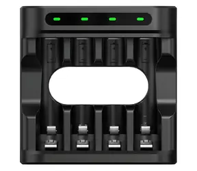 XTA Nabíjačka batérií AA/AAA / Nabíjačka / Li- ION, NiMH / 4 sloty / USB-C