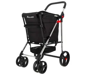 Rolser Basket Polar 4Big čierna / Nákupný vozík / Skladacia / S brzdou / Objem 58 l / Nosnosť 50 kg