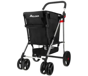 Rolser Basket MF 4Big čierna / Nákupná taška na kolieskach / Skladacia / S brzdou / Objem 58 l / Nosnosť 50 kg