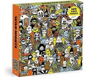 Galison Štvorcové puzzle Divoká noc / 500 dielikov / 50,8 × 50,8 cm