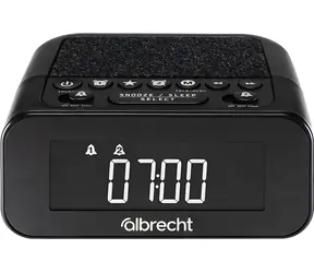 Albrecht DR 451 čierna / Rádiobudík / FM / DAB+ / stmievateľný displej