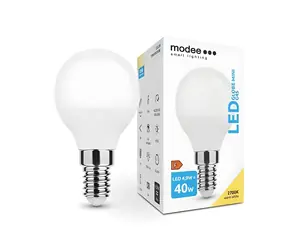 Modee LED žiarovka Mini Globe E14 4,9W / Žiarovka / náhrada za 40W / teplá biela 2700K / 470 lm