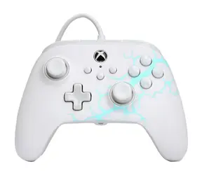 PowerA Advantage biela / Káblový ovládač / Xbox Series X/S, Xbox One, PC / kábel 3 m