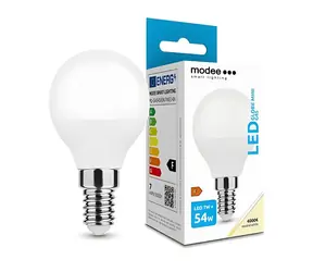 Modee Mini Globe E14 7W / Žiarovka / náhrada za 54W / studená biela 4000K / 700 lm