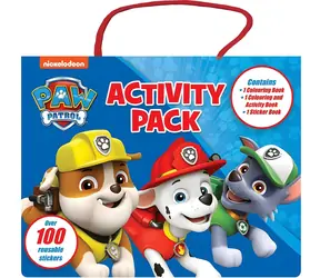 NICKELODEON Kreatívna sada Tlapková patrola / Omaľovánky / zošit aktivít / 3 archy samolepiek / úlohy v angličtine