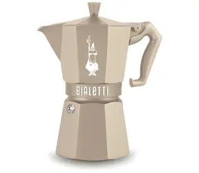 Bialetti Moka EXCLUSIVE Induction 6TZ piesková / Moka kanvica / Indukcia / 6 šálok