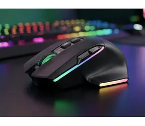Mars Gaming MMWVECTOR čierna / Herná bezdrôtová myš / 12000 DPI / RF Wireless + Bluetooth + USB / 7 tlačidiel