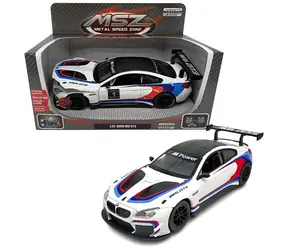 SPARKYS Kovový model auta BMW M6 GT3 / 1:24 / Svetelné a zvukové efekty / Otváracie dvere
