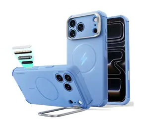 ESR Cyber Tough Kickstand svetlo modrá / Kryt / Apple iPhone 18 Pro a 17 Pro / MagSafe / Výklopný stojan