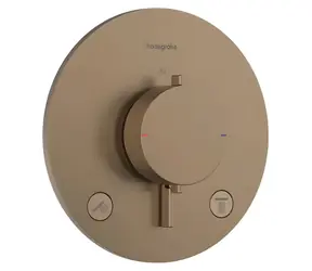 Hansgrohe Termostatická batéria pod omietku kartáčovaný bronz / Sprchová batéria / Pre 2 spotrebiče