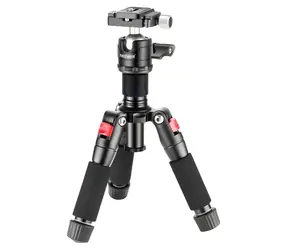 Neewer Stolný statív Small červená / Statív / Nosnosť 5 kg / Výška 17-50 cm / Guľová hlava 360° / Závit 1/4"