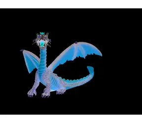 BULLYLAND 75595 Figúrka Drak sediaci oranžový / Plast / 8,7 cm