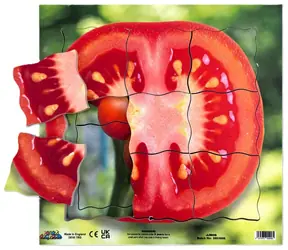 JUST JIGSAWS Puzzle 906 Paradajka a jeho vegetatívne rastové fázy / Drevené vrstvené / 19 dielov