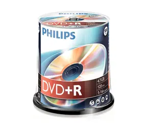 Philips DVD+ R 4,7 GB 16x / DVD+ R médium / 100 ks / Spindl