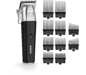 Babyliss E812E / Zastrihávač vlasov / Lithium Power / bezdrôtový / odnímateľné nástavce / kefka a olej