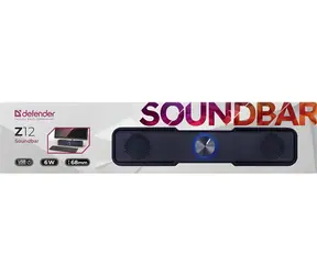 Defender Z12 čierna / Soundbar / 6 W / LED / USB / Pre PC